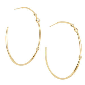 GORJANA GOLD HOOP EARRINGS JOSSYLN CZ NEW post